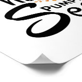 かぼちゃのスパイスシーズン格言ポスターに感謝 ポスター (角)