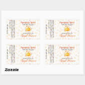 かぼちゃのスパイス手作り自家製せっけん |ギフトラベル 長方形シール (シート)