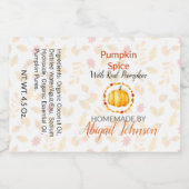 かぼちゃのスパイス手作り自家製せっけん |スクラブラベル フードラベル (シングルラベル)