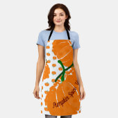 かぼちゃのスパイス、ヤム！ エプロン (着用した状態)