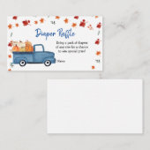 かぼちゃのトラックおむつラッフルカード、エンクロージャカード エンクロージャーカード (正面/裏面)