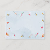 かぼちゃのトラック 赤ちゃんのお披露目 本のリクエスト エンクロージャーカード (裏面)