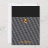 かぼちゃのハロウィンパーティー招待状 招待状 (裏面)