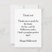 かぼちゃのハロウィン感謝カード サンキューカード (裏面)