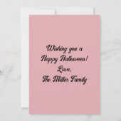 かぼちゃのハロウィン グリーティングカード 招待状 (裏面)