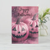 かぼちゃのハロウィン グリーティングカード 招待状 (スタンド正面)
