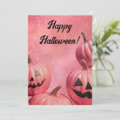 かぼちゃのハロウィン グリーティングカード 招待状 (スタンド正面)