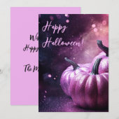 かぼちゃのハロウィン グリーティングカード 招待状 (正面/裏面)
