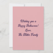 かぼちゃのハロウィン グリーティング カード (裏面)