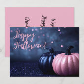 かぼちゃのハロウィン グリーティング カード (正面/裏面)