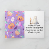 かぼちゃのハロウィン・グリーティング　ベイビーバニーズ シーズンカード (内部)