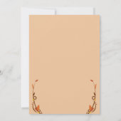 かぼちゃのパイのキャラクターが登場する感謝祭の招待状 招待状 (裏面)