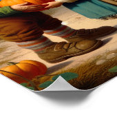 かぼちゃのパッチに登場する愛らしい大人のマンチキン2匹 ポスター (角)