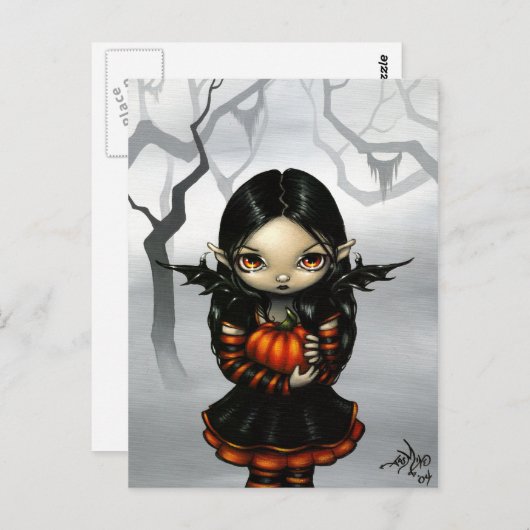 「かぼちゃのピクシー」はがきき ポストカード (正面/裏面)