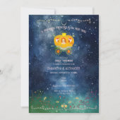 かぼちゃのプリンセス魅惑された森の女の子の赤ちゃんシャワー 招待状 (正面)