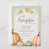 かぼちゃのベイビーシャワーのご招待 招待状 (正面)