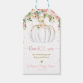 かぼちゃのベイビーシャワーのギフトタグ　サンキュータグ ギフトタグ (正面)