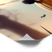 かぼちゃのポスターに描かれた可愛らしいハロウィンキッド ポスター (角)