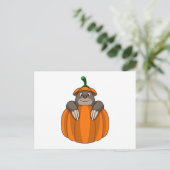 かぼちゃのモグラ ポストカード (スタンド正面)