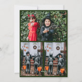 かぼちゃのランタン ハロウィン フォト コラージュ シーズンカード (裏面)