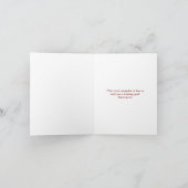 かぼちゃの上のキュートな子猫と紅葉 カード (内部)