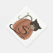 かぼちゃの中の猫 スタンダードランチョンナプキン (角)