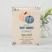 かぼちゃの双子男の子のパーティー招待状 招待状 (スタンド正面)