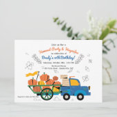 かぼちゃの収穫祭招待状 招待状 (スタンド正面)