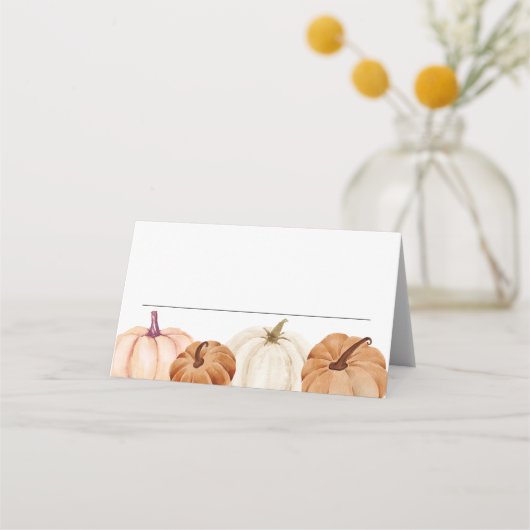 かぼちゃの名札 置きカード プレイスカード (正面)