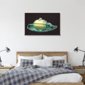 かぼちゃの型枠の野菜皿 キャンバスプリント (インサイチュ (寝室))