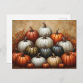 かぼちゃの山 ポストカード (正面/裏面)