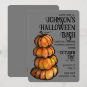 かぼちゃの山 水彩招待状 招待状 (正面/裏面)