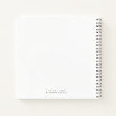 かぼちゃの後ろの黒猫スパイラルノート ノートブック (裏面)