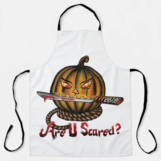 『かぼちゃの恐怖の刃』 エプロン (正面)
