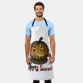 『かぼちゃの恐怖の刃』 エプロン (着用した状態)