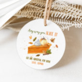 かぼちゃの感謝祭ラウンドをスライスする方法 フェイバータグ