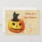 かぼちゃの猫 シーズンカード (裏面)