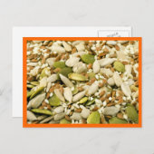 かぼちゃの種とミックスのはがき ポストカード (正面/裏面)