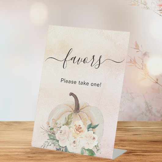 かぼちゃの花　お土産 台座サイン