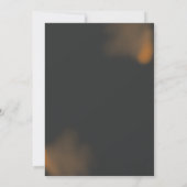 かぼちゃの衣装とコックテールブラックハロウィン 招待状 (裏面)