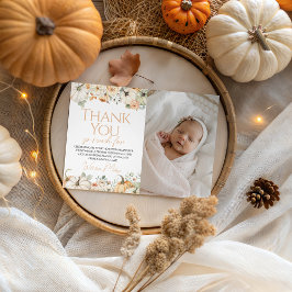 かぼちゃの誕生日写真感謝カード 招待状