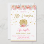 かぼちゃの誕生日招待状 招待状 (正面)