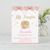 かぼちゃの誕生日招待状 招待状 (スタンド正面)