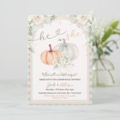 かぼちゃの賢いグリーン ギンガム 性別発表 招待状 (スタンド正面)