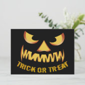 かぼちゃの顔でトリックオアトリート 招待状 (スタンド正面)