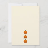 かぼちゃの顔の招待状 招待状 (裏面)