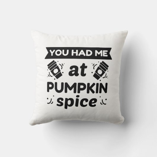 かぼちゃの香辛料を食べたね クッション (裏面)