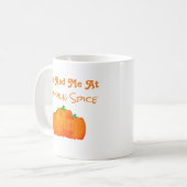 かぼちゃの香辛料を食べたね コーヒーマグカップ (正面左)