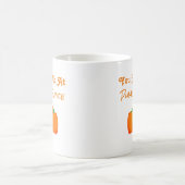 かぼちゃの香辛料を食べたね コーヒーマグカップ (中央)