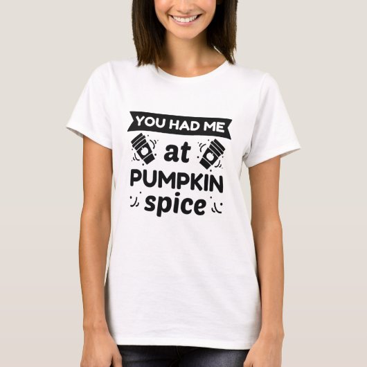 かぼちゃの香辛料を食べたね Tシャツ (正面)